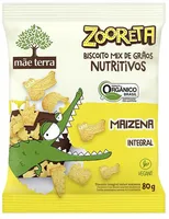 Biscoito Maizena Vegano Integral Orgânico Mãe Terra Zooreta Pacote 80g