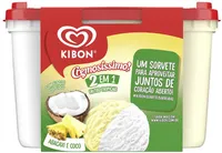 Sorvete Abacaxi E Coco Kibon Cremosíssimo Pote 2l