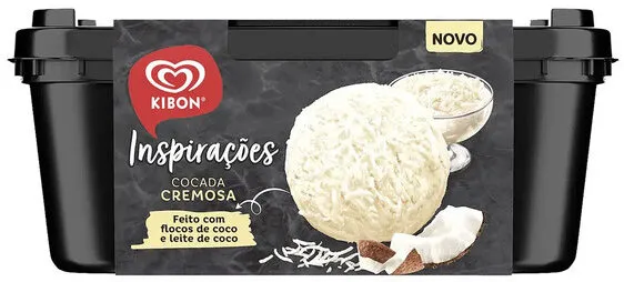 Sorvete Cocada Cremosa Kibon Inspirações Pote 1,3l