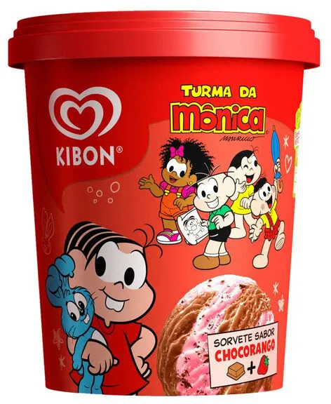 Sorvete Chocorango Turma Da Mônica Kibon Pote 800ml