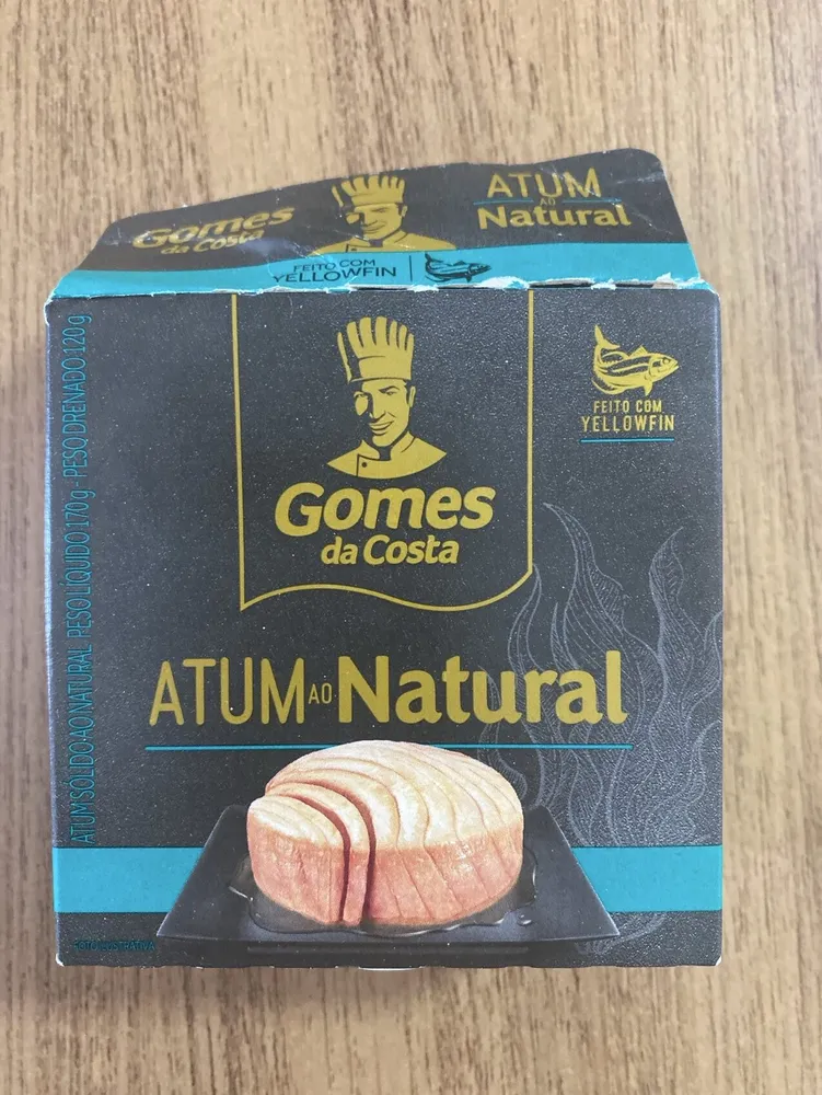 Atum Sólido Ao Natural Gomes Da Costa Caixa 120g