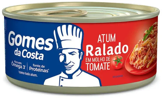 Atum Ralado Ao Molho De Tomate Gomes Da Costa Lata 140g