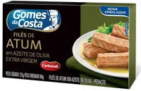 Filé De Atum Em Pedaços Em Azeite De Oliva Gomes Da Costa Caixa 84g