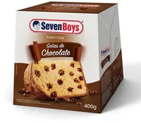 Panettone Com Gotas De Chocolate Seven Boys Caixa 400g