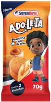 Bolinho Baunilha Recheio Doce De Leite Seven Boys Adoleta Pacote 70g 2 Unidades