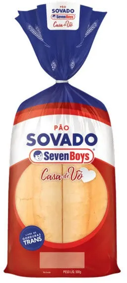 Pão Sovado Seven Boys Casa De Vó Pacote 500g
