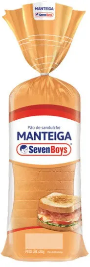 Pão De Sanduíche Manteiga Seven Boys Pacote 450g