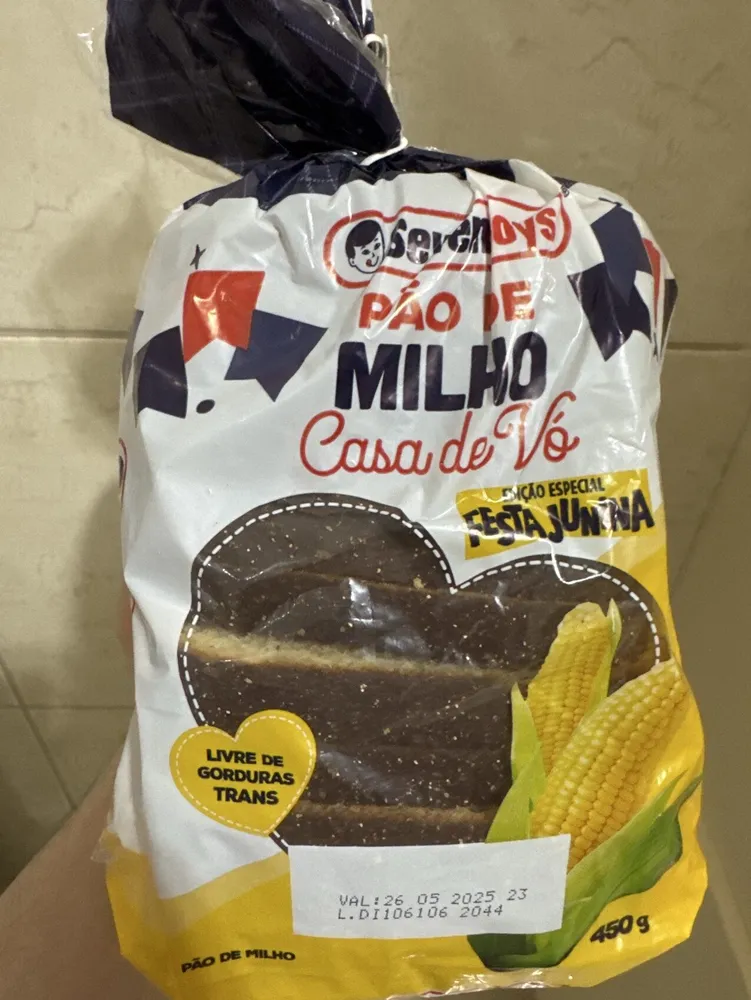 Pão Milho Seven Boys Casa De Vó Pacote 500g