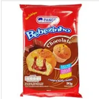 Bolo Baunilha Recheio Chocolate Panco Bebezinho Pacote 210g 6 Unidades