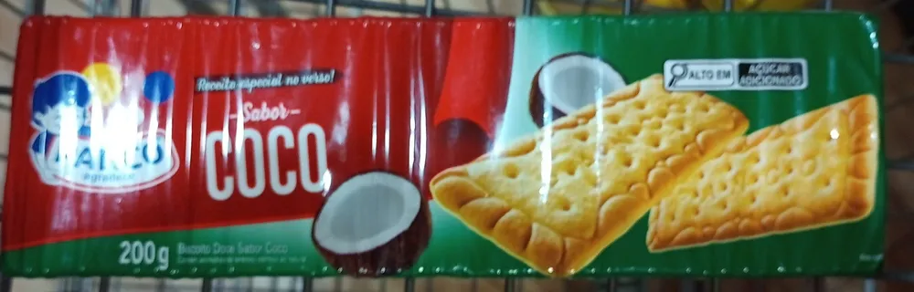 Biscoito doce sabor coco