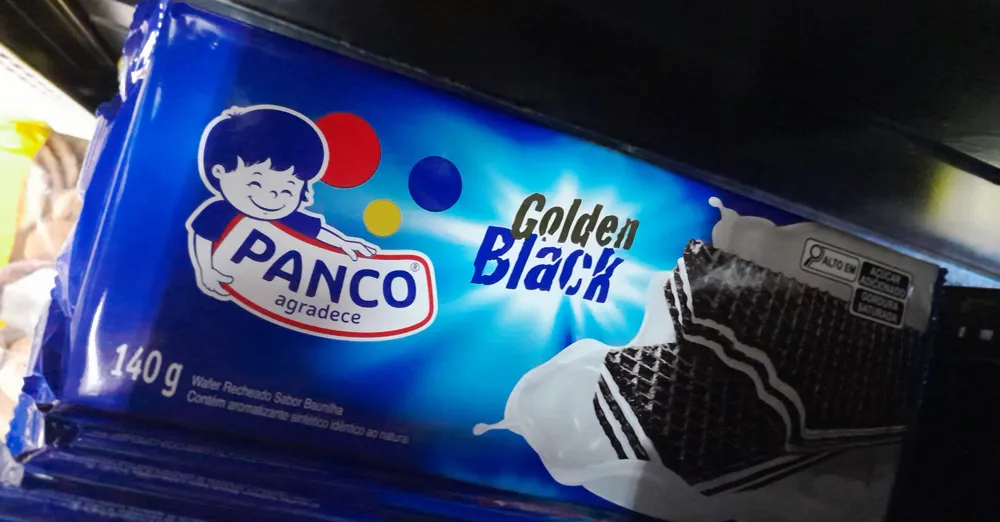Wafer Golden Black Baunilha