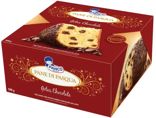 Pão De Páscoa Com Gotas De Chocolate Panco Caixa 500g