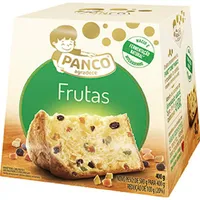Panettone Com Frutas Cristalizadas E Uvas Passas Panco Caixa 400g