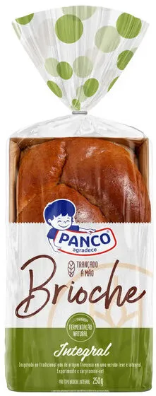 Pão Brioche Trançado Integral Panco Pacote 250g