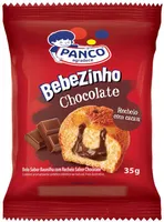 Bolo Baunilha Recheio Chocolate Panco Bebezinho Pacote 35g