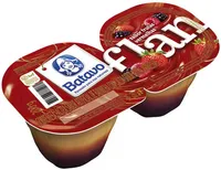 Sobremesa Láctea Flan Calda Frutas Vermelhas Batavo Bandeja 200g 2 Unidades