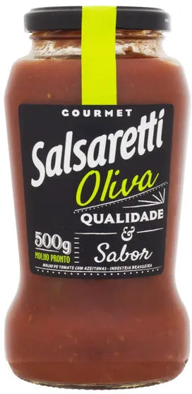 Molho De Tomate Oliva Salsaretti Gourmet Vidro 500g