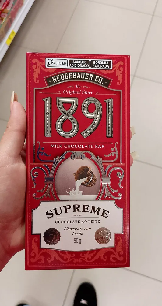 Chocolate ao leite Supreme 1891