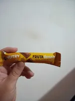 Barra de banana com cobertura de chocolate