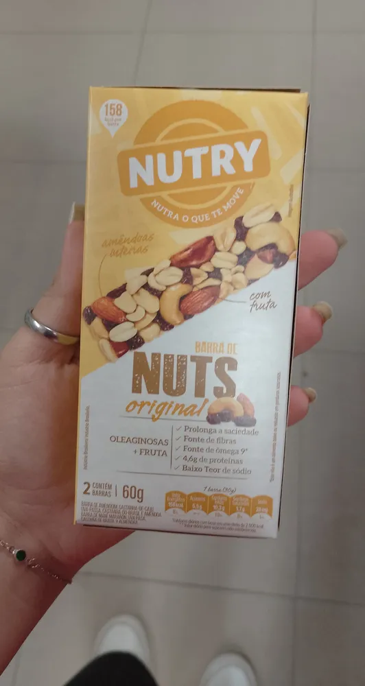 BARRA NUTS ORIGINAL 60G NUTRY