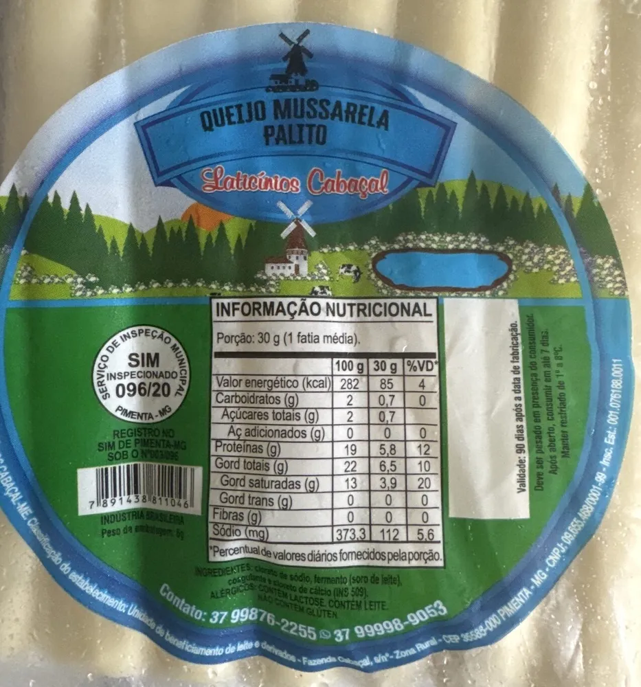 Queijo Mussarela Palito