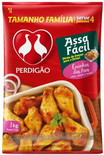 Coxinha Da Asa De Frango Congelada Temperada Perdigão Assa Fácil 1kg Tamanho Família