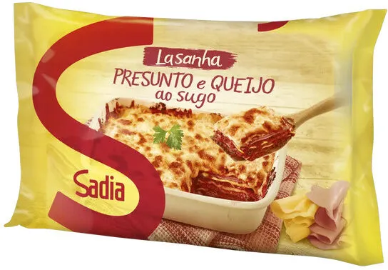 Lasanha Presunto E Queijo Ao Sugo Sadia Pacote 600g