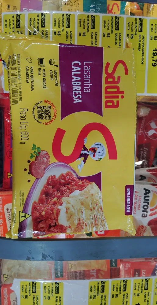Lasanha Calabresa Sadia Pacote 600g