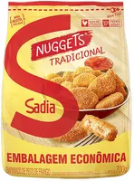 Empanado De Frango Tradicional Sadia Nuggets Pacote 700g Embalagem Econômica