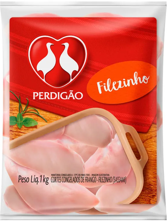 Filezinho Sassami De Frango Congelado Perdigão Pacote 1kg