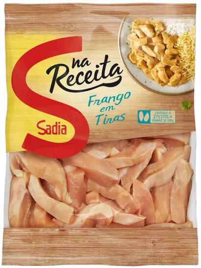 Peito De Frango Congelado Em Tiras Sem Pele Sem Osso Sadia Na Receita 400g