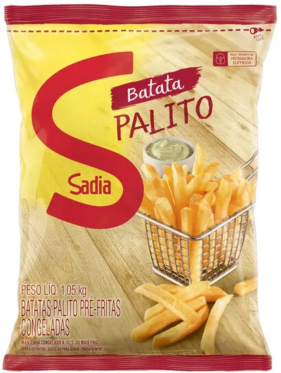 Batata Pré Frita Palito Congelada Sadia Pacote 1,05kg