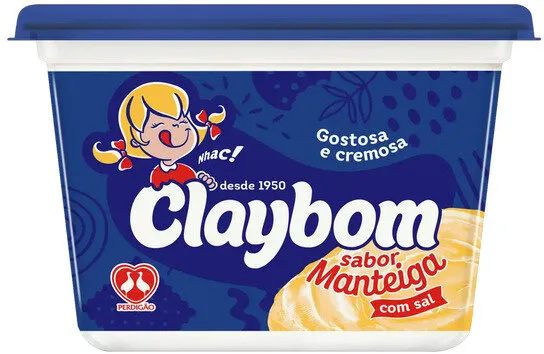 Margarina Manteiga Com Sal Claybom Pote 500g