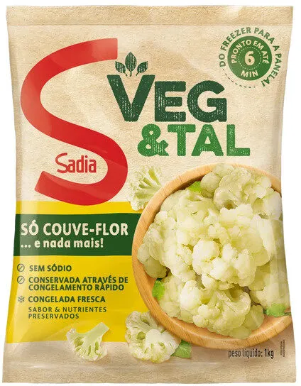 Couve Flor Congelada Sadia Veg Tal Pacote 1kg