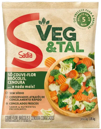 Mix De Vegetais Congelados Sadia Veg Tal Pacote 1,05kg