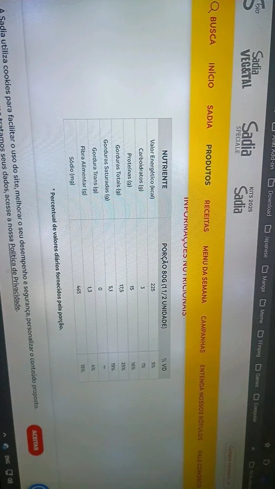 Hambúrguer Sadia