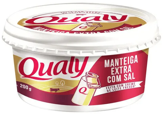 Manteiga Extra Com Sal Qualy Pote 200g