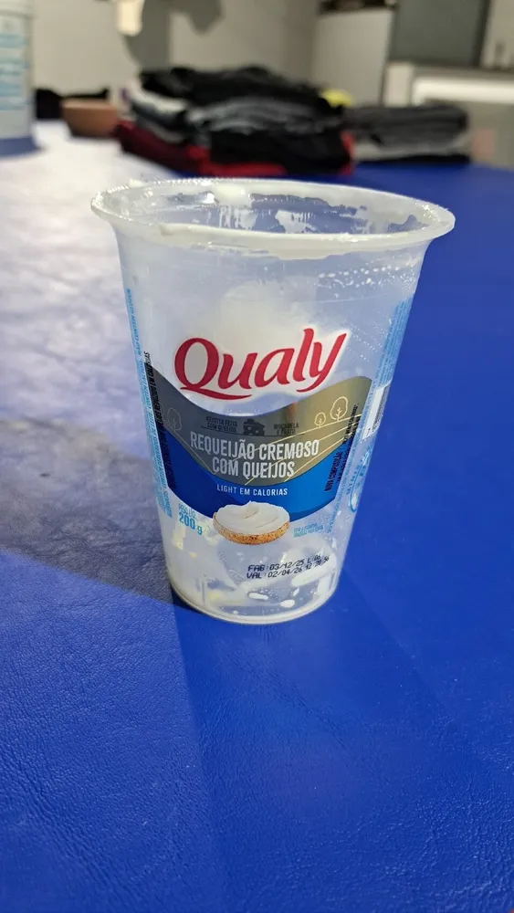 Requeijão Cremoso Com Queijo Light Qualy Copo 200g