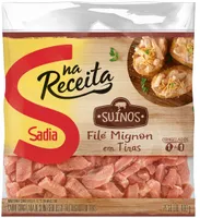 Filé Mignon Suíno Em Tiras Congelado Sem Osso Sadia Na Receita 400g