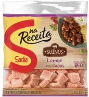 Lombo Suíno Em Cubos Congelado Sem Osso Sadia Na Receita 400g