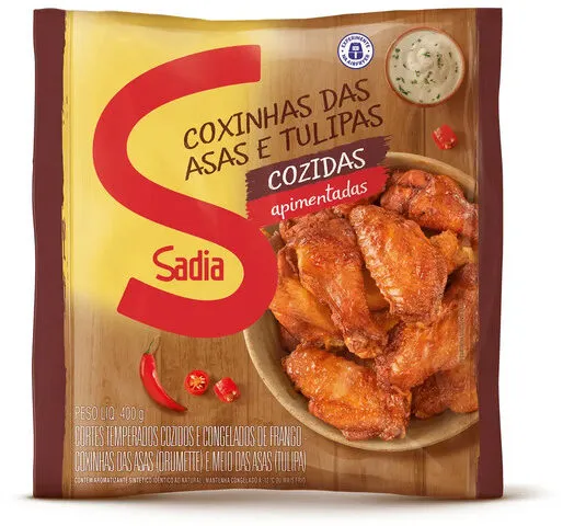 Coxinha Da Asa E Tulipa De Frango Congelada Apimentada Sadia 400g