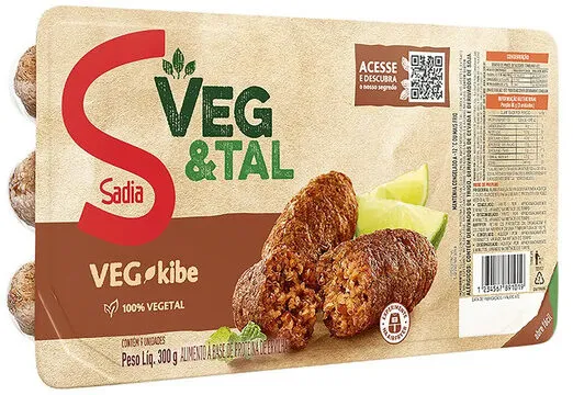 Kibe Congelado Vegetal Sadia Veg Tal Bandeja 300g 9 Unidades