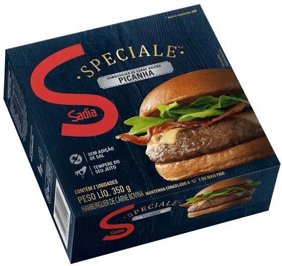 Hambúrguer De Carne Bovina Picanha Sadia Speciale Caixa 350g 2 Unidades