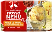 Arroz De Forno Com Calabresa, Molho Branco E Queijo Perdigão Nosso Menu Pacote 600g