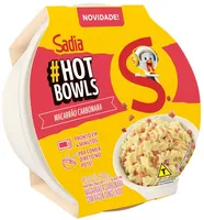 Macarrão Com Bacon Carbonara Sadia Hot Bowls Pote 300g