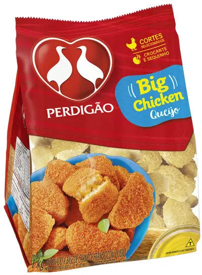 Empanado De Frango Queijo Perdigão Big Chicken Pacote 1kg
