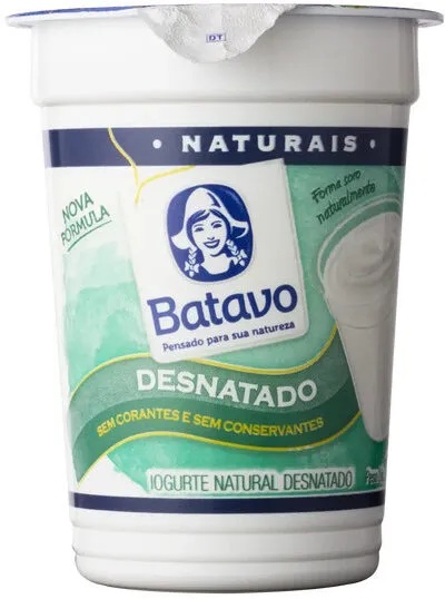 Iogurte Desnatado Batavo Naturais Copo 170g