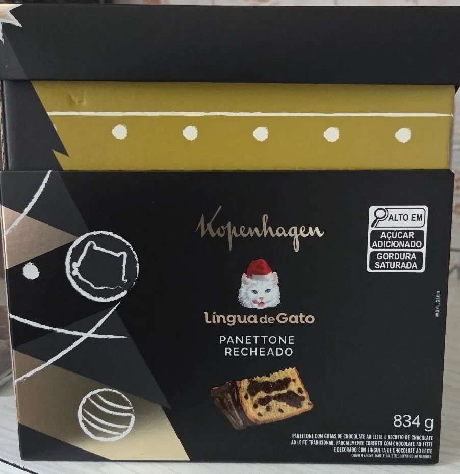 Panettone Recheado Sabor Língua de Gato