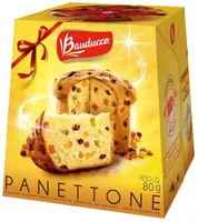 Panettone Com Frutas Cristalizadas E Uvas Passas Bauducco Caixa 80g