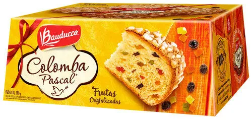 Bolo De Páscoa Frutas Cristalizadas Bauducco Colomba Pascal Caixa 500g
